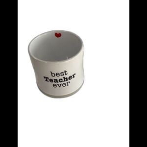 “Best Teacher Ever” Embossed Graphic 20oz. Mug. LNWOT